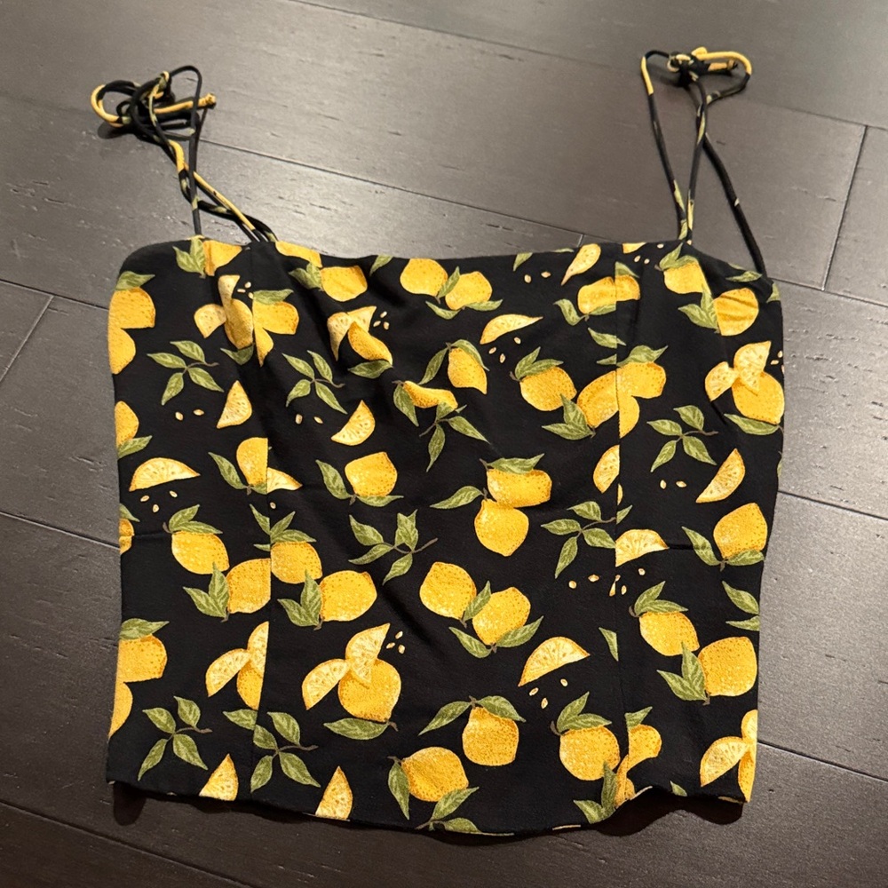 Reformation Meyer Lemon Cami with Adjustable Straps - Picture 2 of 5